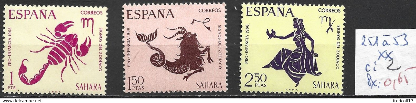 SAHARA ESPAGNOL 251 à 53 ** Côte 2 € - Sahara Spagnolo