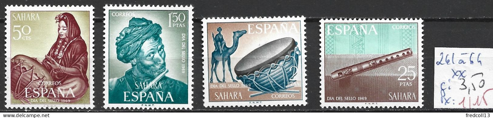 SAHARA ESPAGNOL 261 à 64 ** Côte 3.50 € - Spanish Sahara