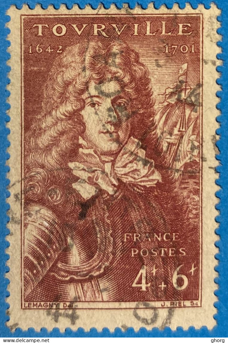 France 1944 : Tricentenaire De La Naissance Du Maréchal Anne-Hilarion De Cotentin N° 600 Oblitéré - Usados