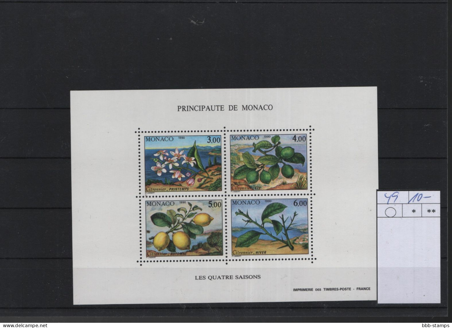 Monaco Michel Cat.No. Sheet Mnh/** 49 - Bloques