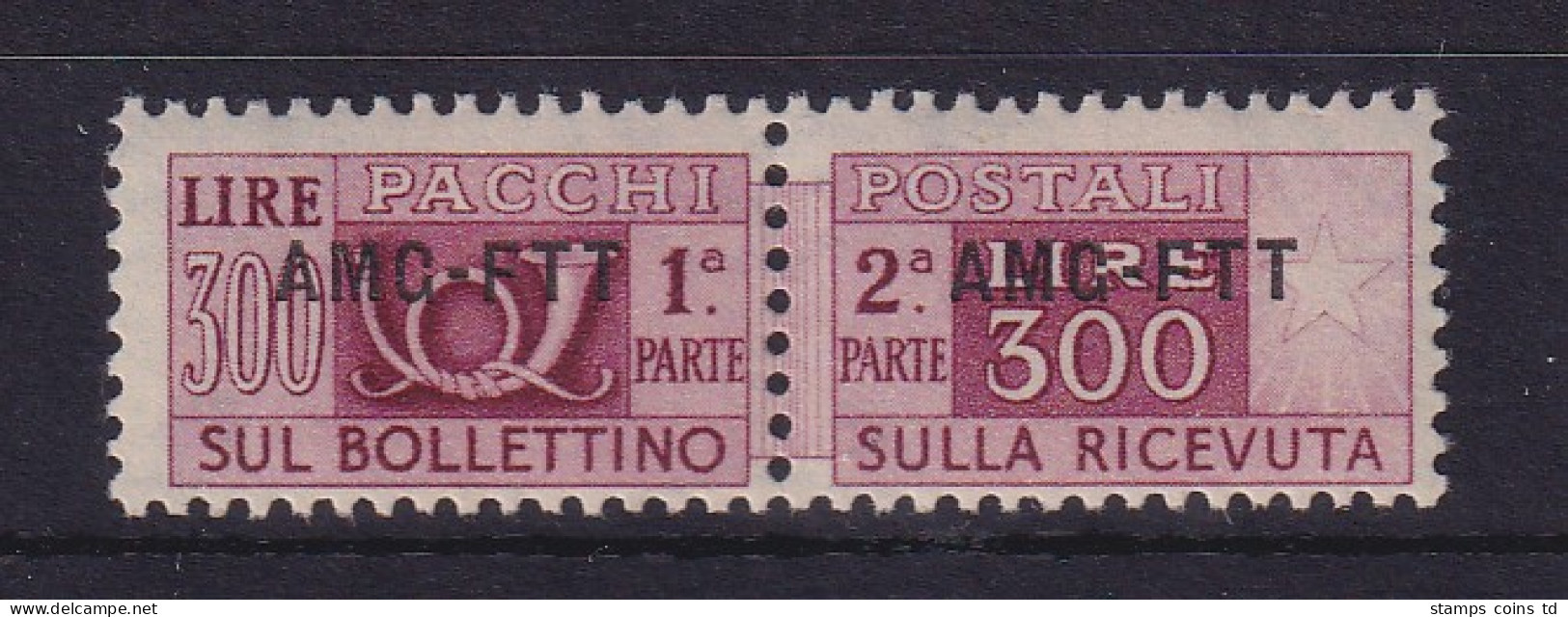 Triest Zone A 1949 Paketmarken 300 Lire  Mi.-Nr. 24  Postfrisch ** - Neufs