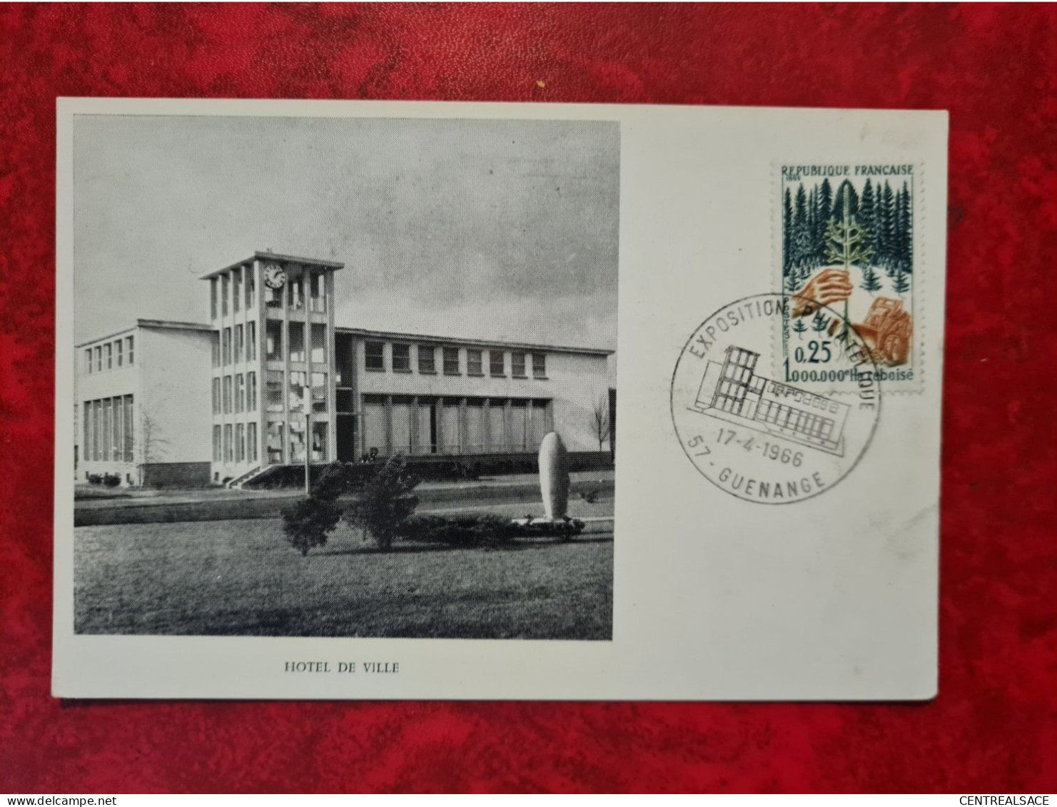 FDC 1966 MAXI GUENANGE EXPO PHILATELIQUE HOTEL DE VILLE - Ohne Zuordnung