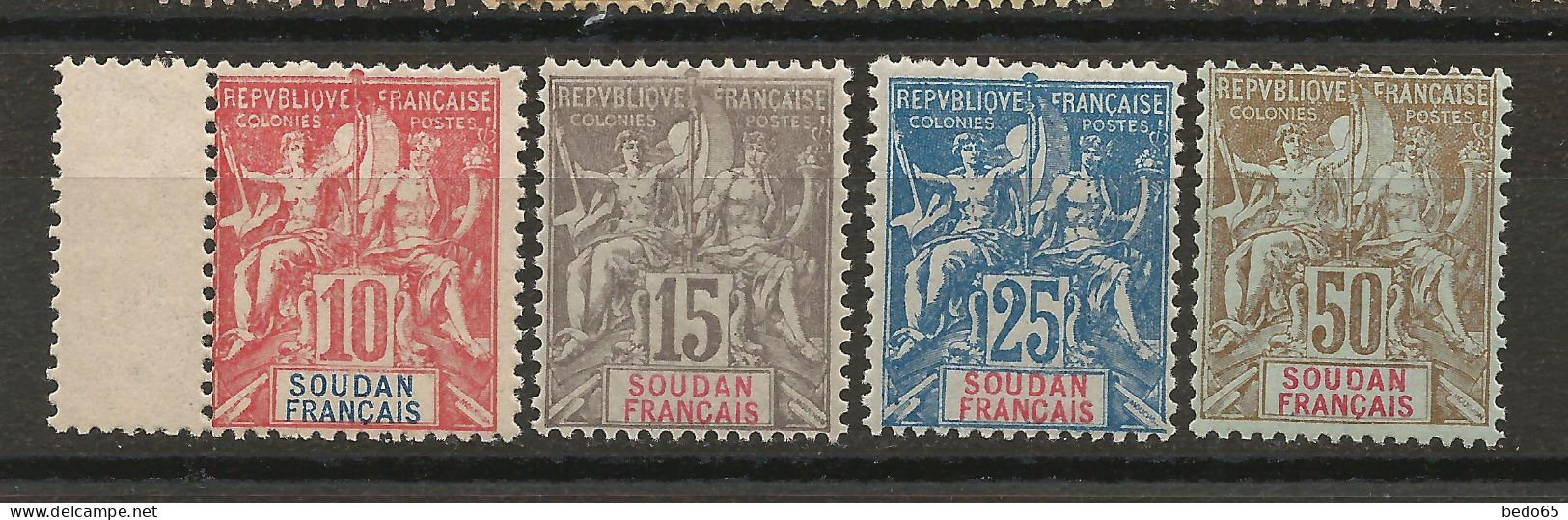 SOUDAN N° 16 à 19 Série Complète NEUF** LUXE  SANS CHARNIERE / Hingeless / MNH - Unused Stamps