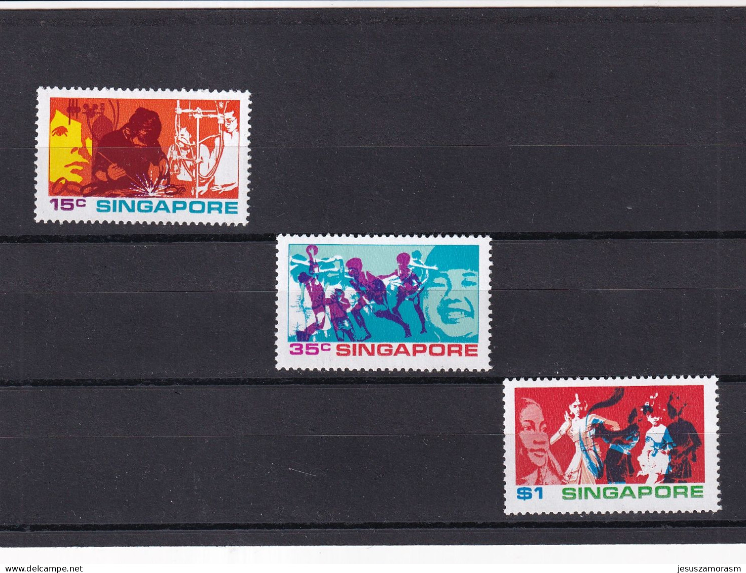 Singapur Nº 160 Al 162 - Singapore (1959-...)