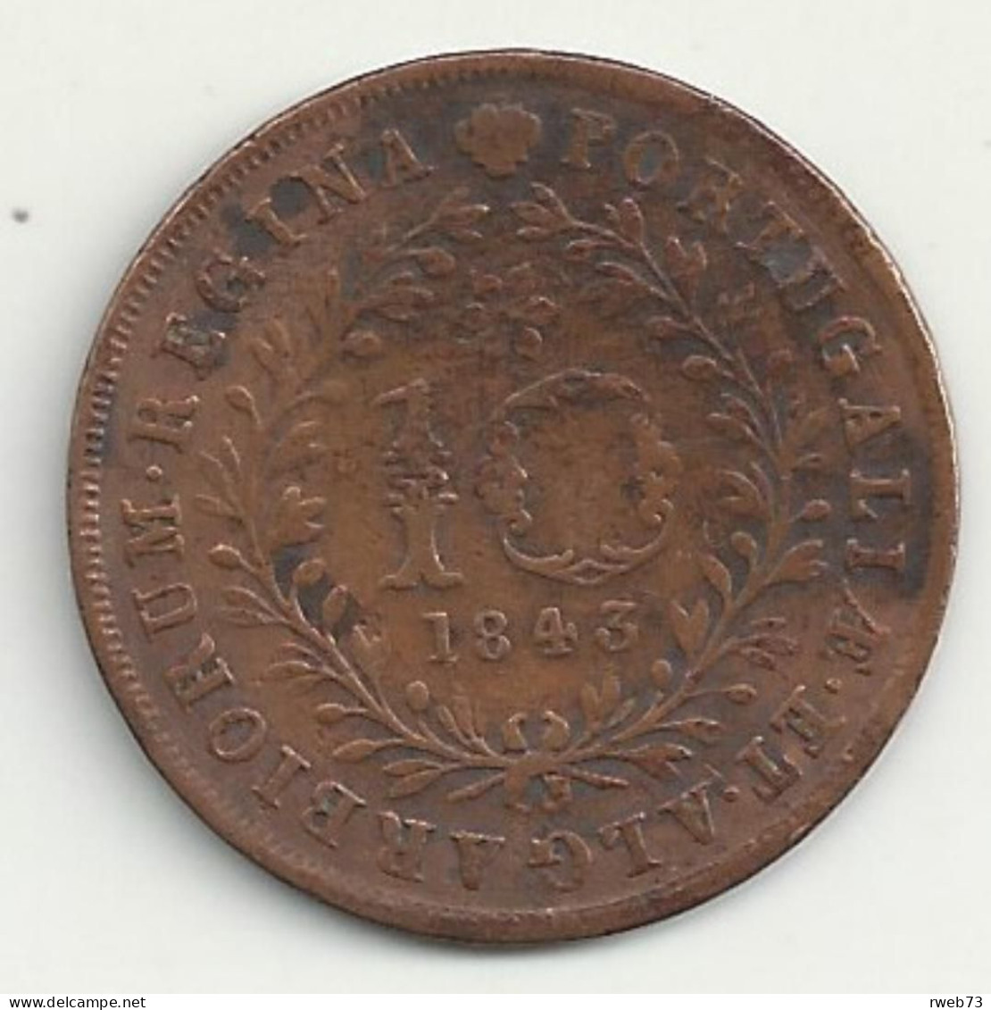 LES ACORES - 10 Reis - 1843 - TB/TTB - Açores