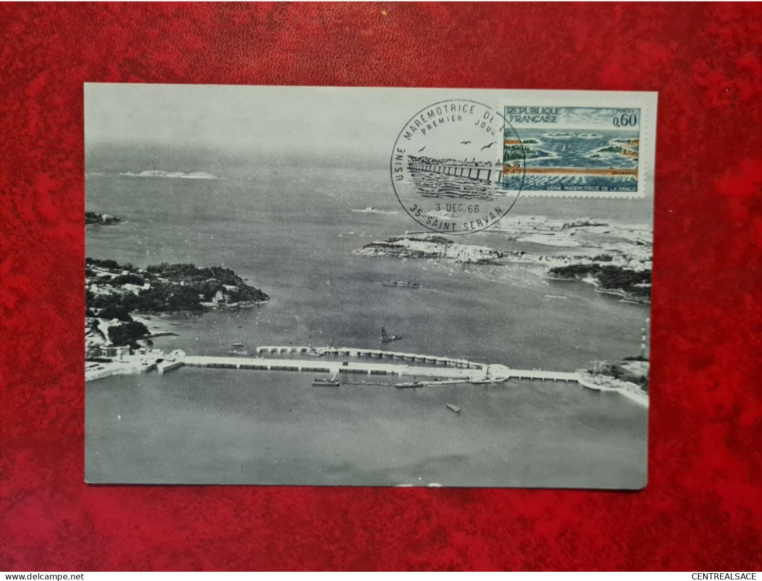 FDC 1966 MAXI SAINT SERVAN USINE MAREMOTRICE DE LA RANCE - Non Classés