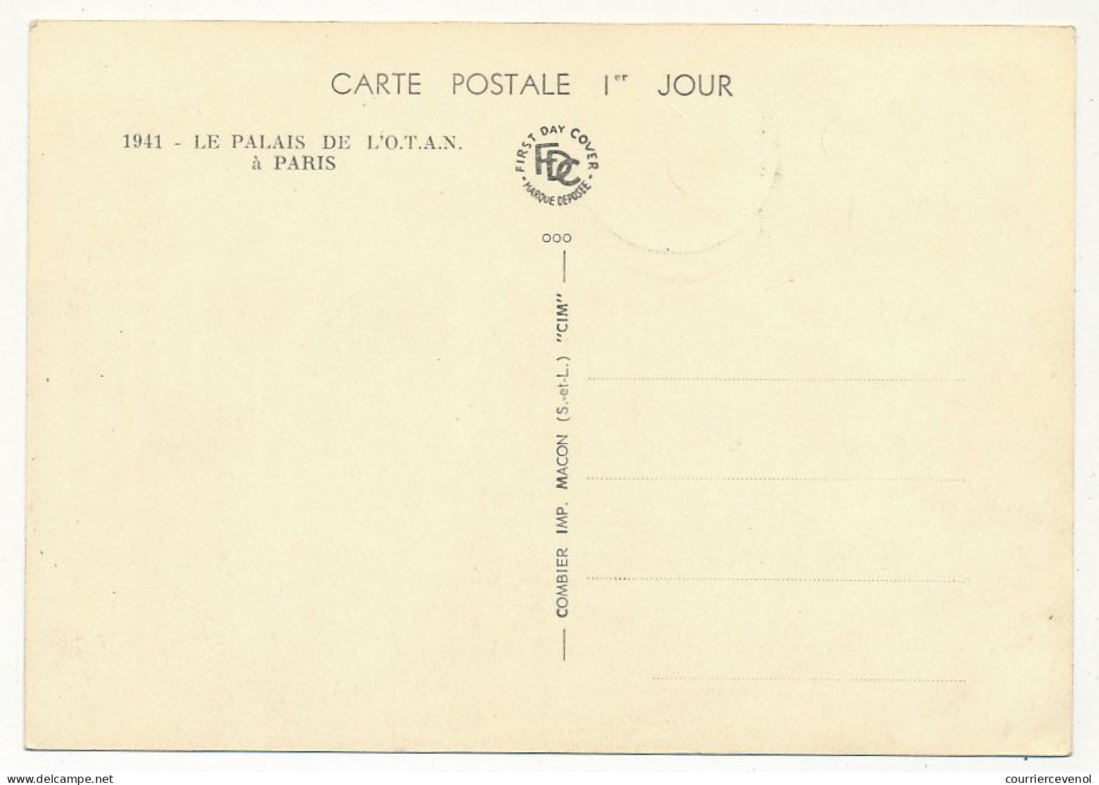 FRANCE => Carte Maximum => 50F OTAN - 10eme Anniversaire - Cachet Premier Jour 12/12/1958 - PARIS - 1950-1959