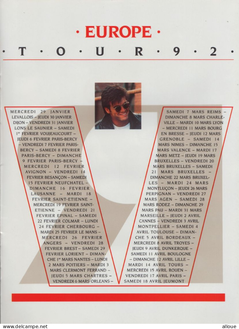 ROCH VOISINE TOUR 91 - PROGRAMME