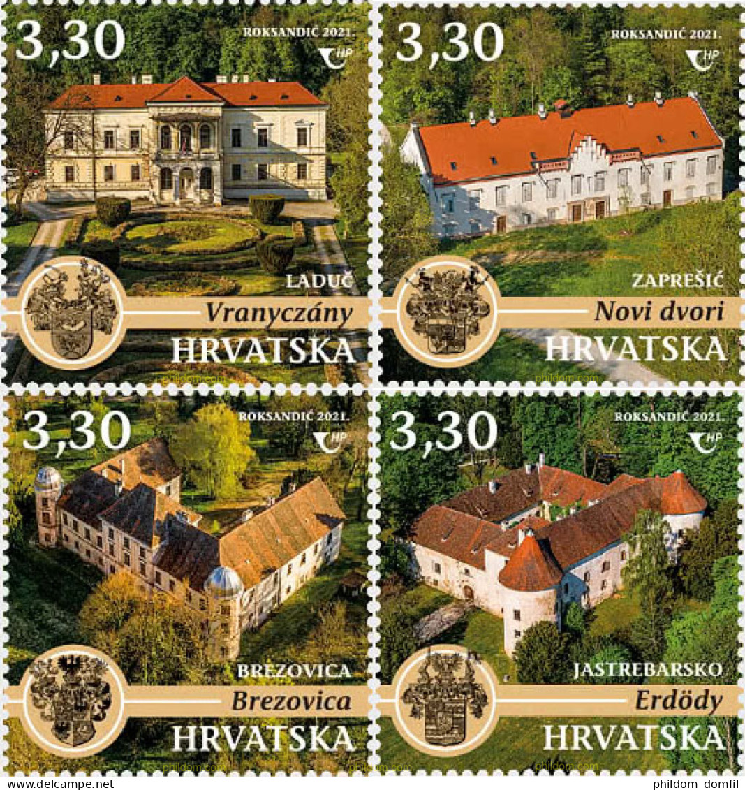 651969 MNH CROACIA 2021 CASTILLOS DE CROACIA - Croatia