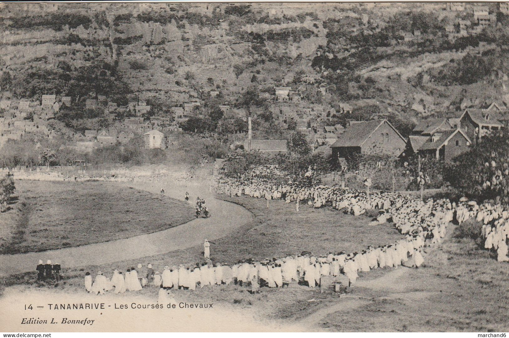 Madagascar Tananarive Les Courses De Chevaux édition L Bonnefoy N°14 - Madagascar