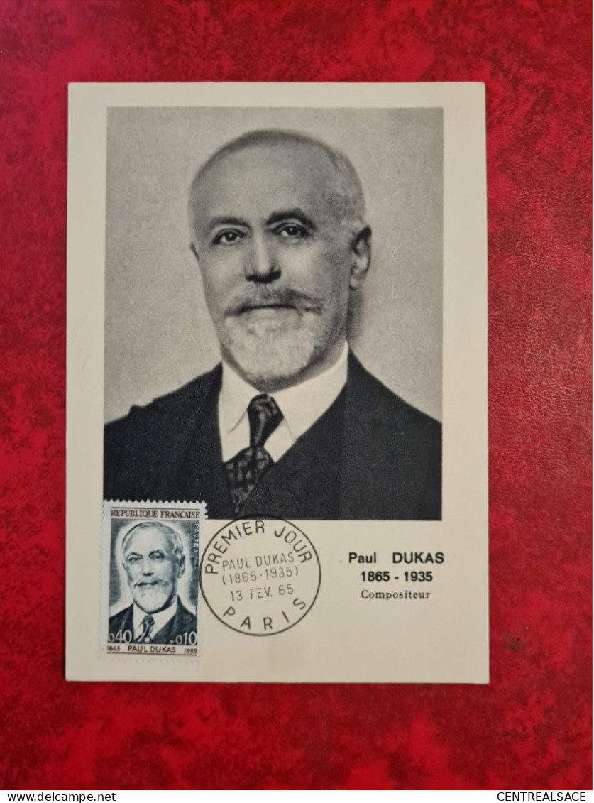 FDC 1965 MAXI PARIS PAUL DUKAS  COMPOSITEUR - Ohne Zuordnung