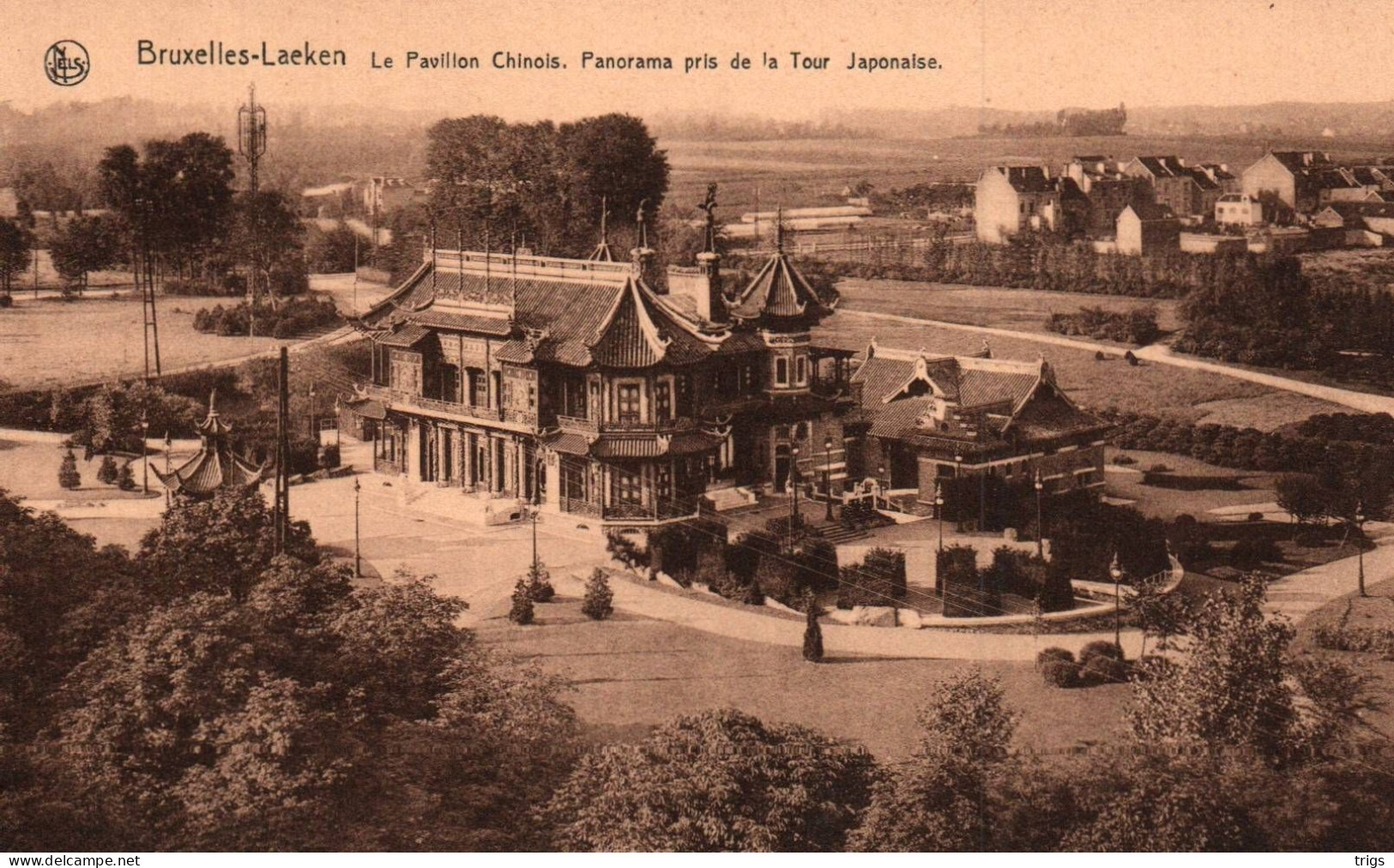 Laeken (le Pavillon Chinois) - Panorama Pris De La Tour Japonaise - Laeken