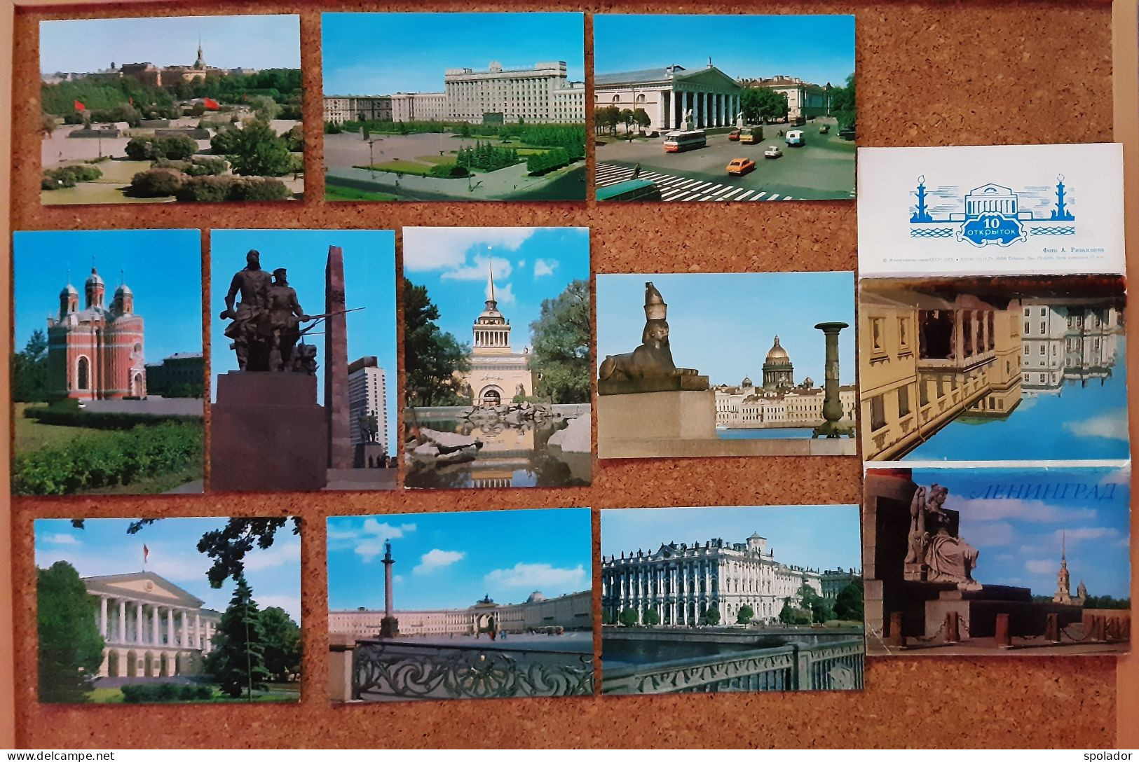 Lot 10pcs-Nostalgie-Vintage-postcard-Leningrad-Russia-#31-unused-1979 - Russie