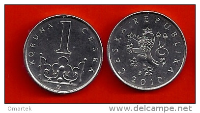 Czech Republic  2010 1 Kc Umlaufmünze UNC Circulating Coin Tschechische Republik - Tchéquie