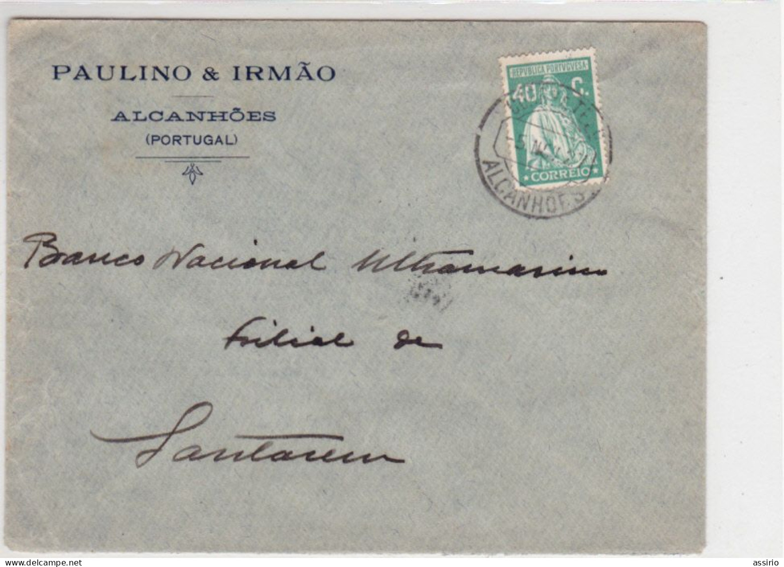 Portugal   -  Envelope  Circulou  De Alcanhões Para Santarém - FDC