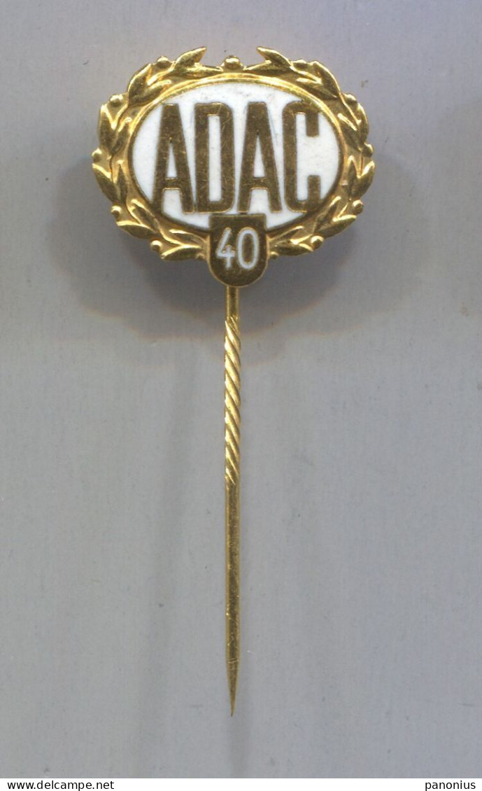 ADAC Germany - Deutscher Automobil Club Automotive, Vintage Pin Badge Abzeichen, Enamel - Transport Und Verkehr