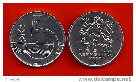 Czech Republic 2010 5 Kc Umlaufmünze UNC Circulating Coin. Tschechische Republik - Czech Republic