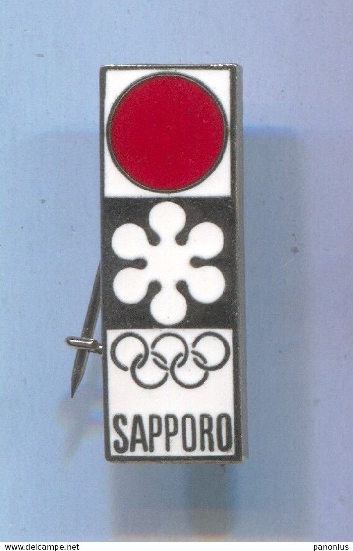 Olympic / Olympiade - SAPPORO Japan NOC National Olympic Committee, Vintage Pin Badge Abzeichen, Enamel - Jeux Olympiques