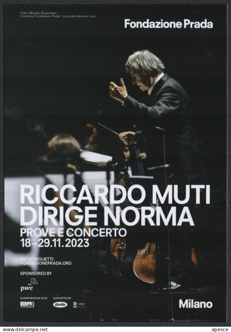 MUSIC - ITALIA MILANO 2023 - FONDAZIONE PRADA - RICCARDO MUTI DIRIGE NORMA - PROVE E CONCERTO - I - Betogingen