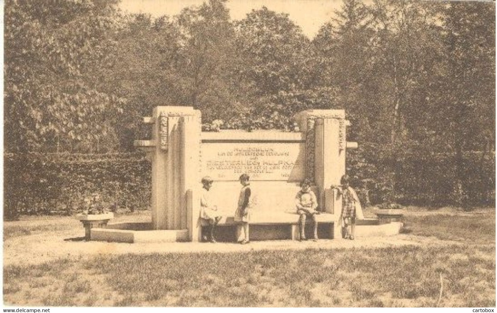 Calmpthout (Kalmthout), Diesterweg 's Schoolkolonie Te Heide, Gedenkfontein - Kalmthout