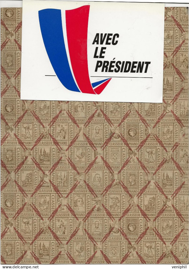 CARTE DE SOUTIEN A FRANCOIS  MITTERRAND 1981 - Personnages