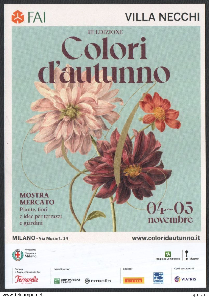 ITALIA - CASALZUIGNO (VA) 2023 - VILLA BOZZOLO - XXVII EDIZIONE GIORNATE DELLE CAMELIE - MOSTRA MERCATO - PROMOCARD - I - Flowers