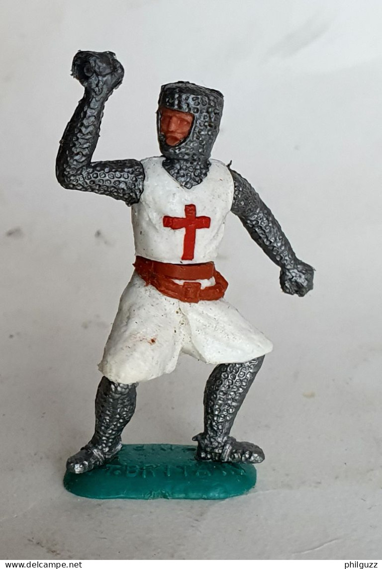 FIGURINE TIMPO TOYS - CHEVALIER CROISE Un Bras Levé 2 Manque Les Accessoires Et Le Fourreau - CRUSADER  - BRITAINS - Militari