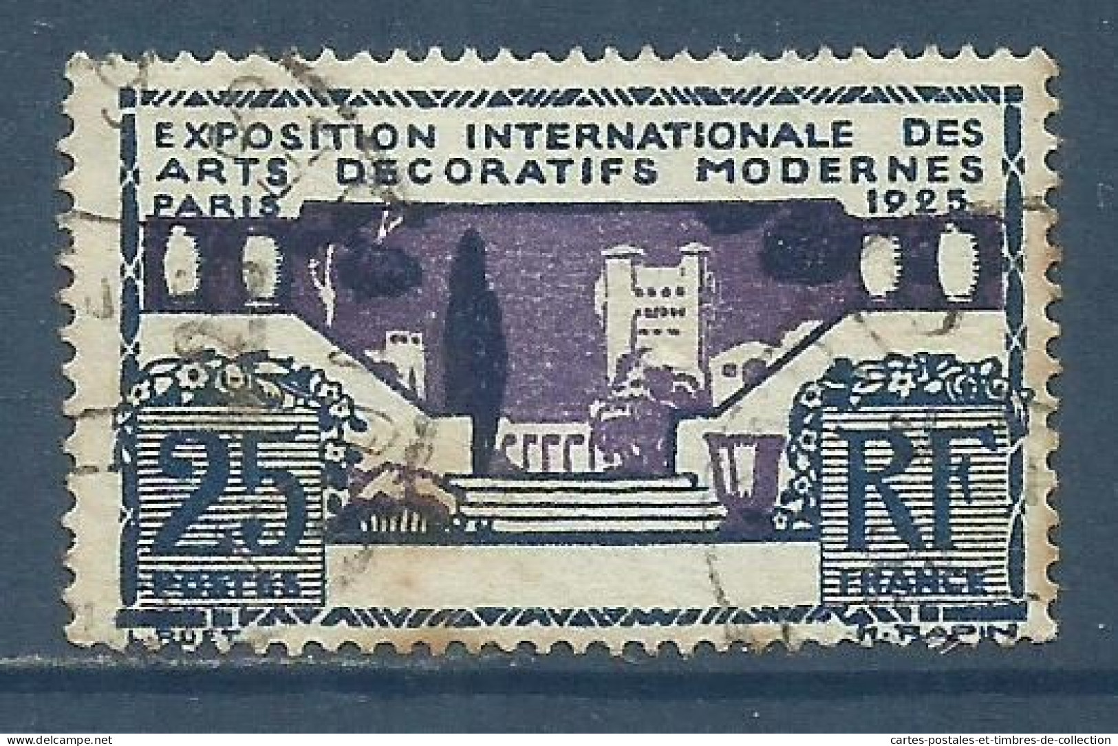 FRANCE , FRENCH , 25 Cts , Exposition Internationale Des Arts Décoratives De Paris , 1924 -1925 , N° YT  213 , µ - Gebruikt