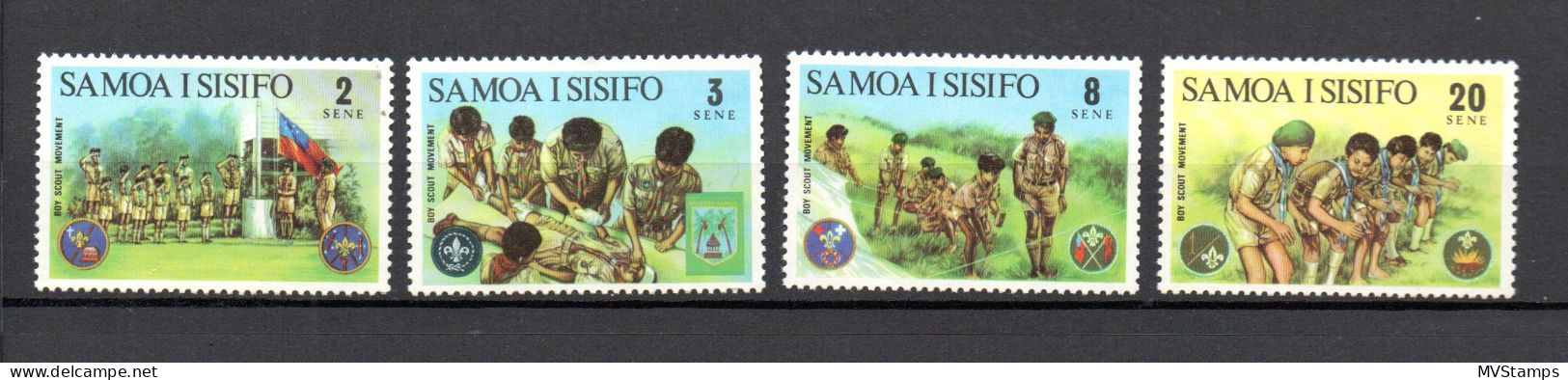 Samoa 1973 Set Boyscouts/Pfadfinder/Jamboree Stamps (Michel 76/79) MNH - Samoa (Staat)