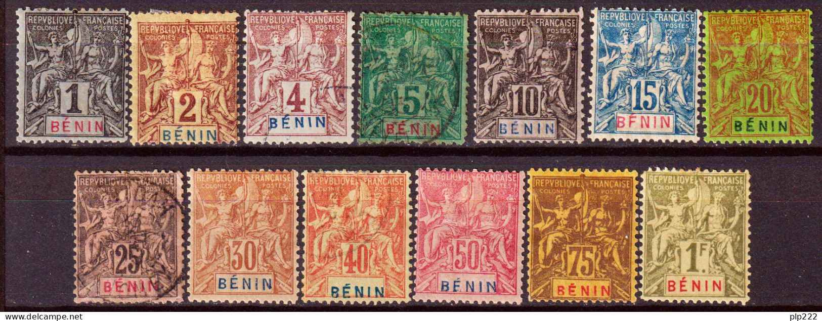 Benin 1894 Y.T.33/95 */O/MH/Used VF/F - Ungebraucht