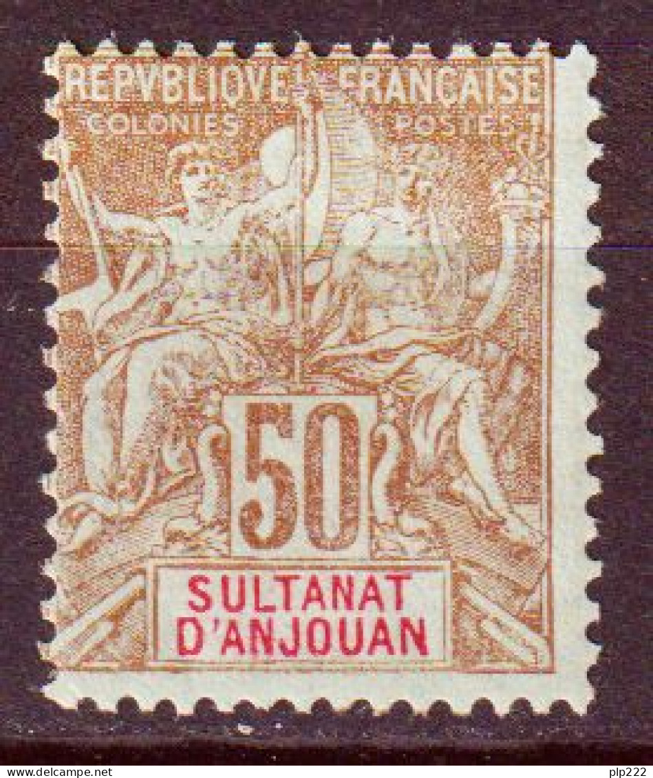 Anjouan 1900 Y.T.19 */MH VF/F - Unused Stamps