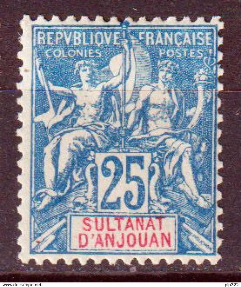 Anjouan 1900 Y.T.16 */MH VF/F - Unused Stamps