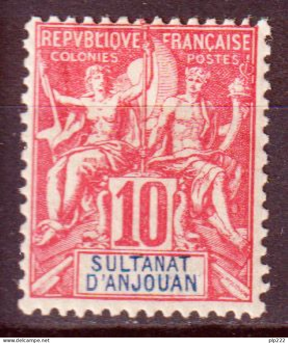 Anjouan 1900 Y.T.14 */MH VF/F - Unused Stamps