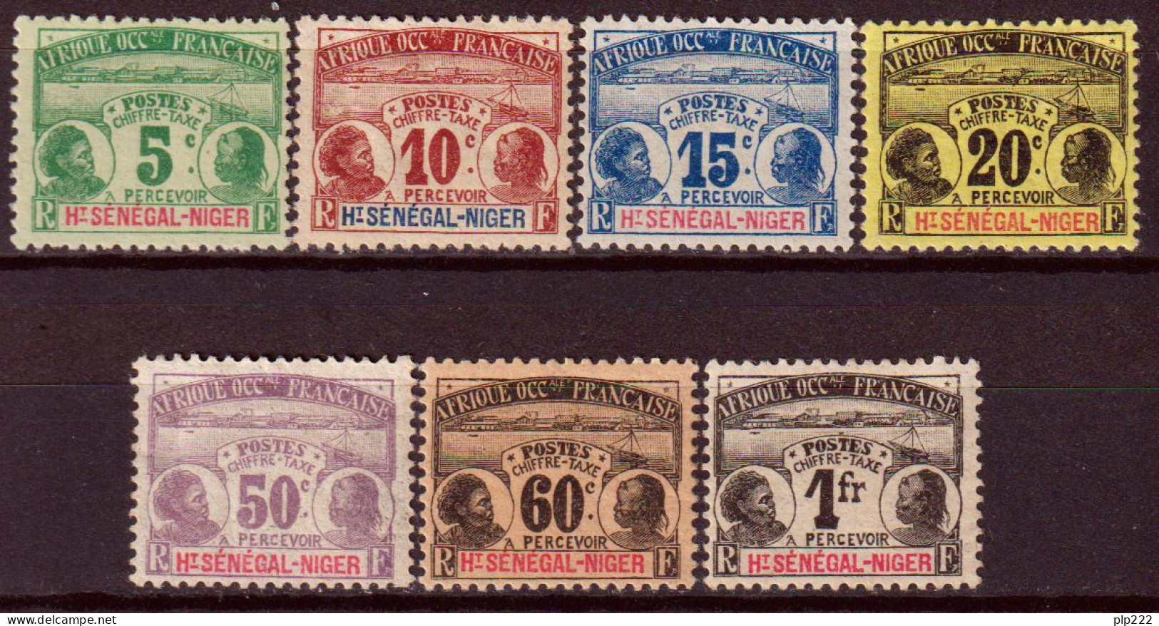 Alto Senegal E Niger 1906 Segnatasse Y.T.1/7 */MH VF/F - Nuevos