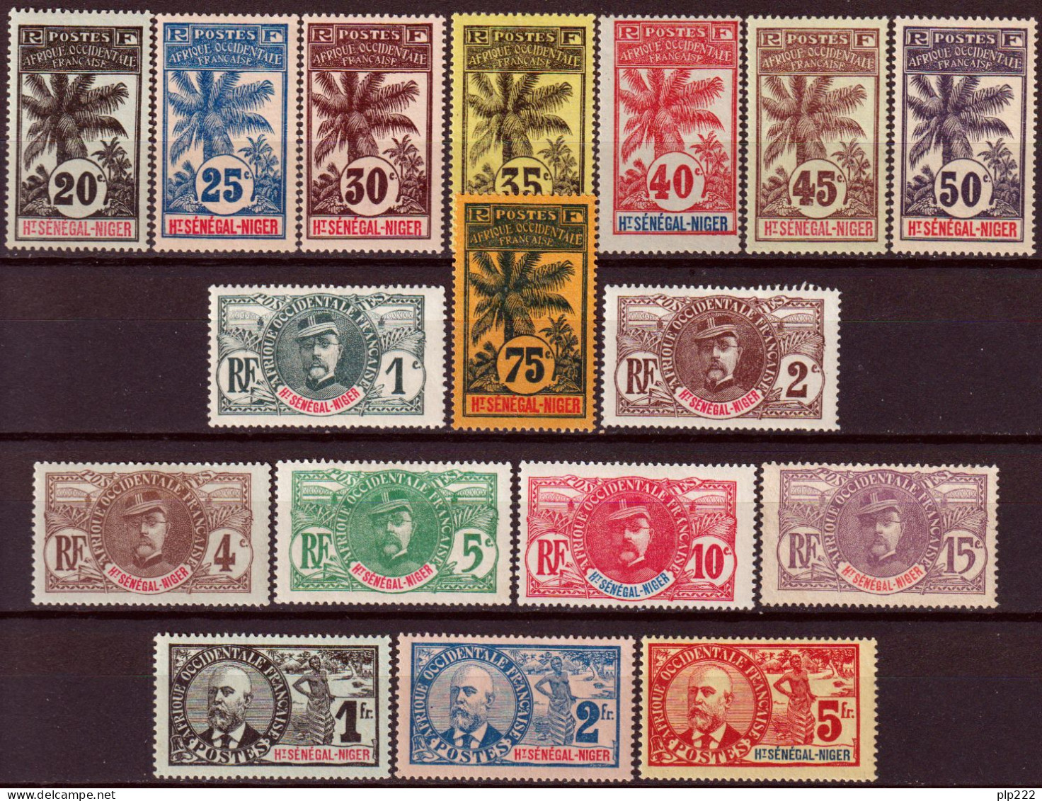 Alto Senegal E Niger 1906 Y.T.1/17 */MH VF/F - Unused Stamps