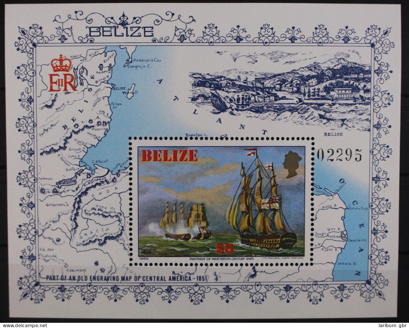 Belize Block 48 Mit 631 Postfrisch Schifffahrt #GA963 - Belize (1973-...)