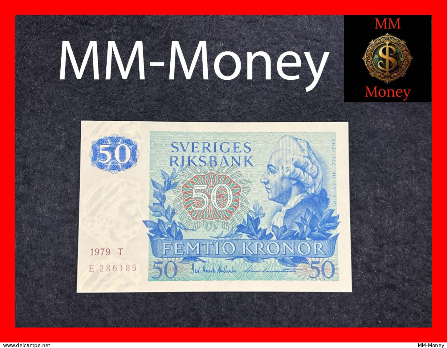 SWEDEN  50 Kronor  1979  *serial T - E*    P.  53   AU - Schweden