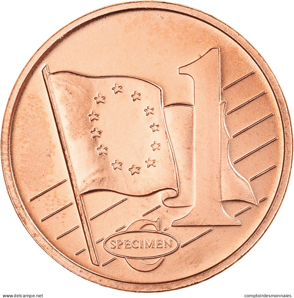 Monaco, Euro Cent, 2005, Unofficial Private Coin, SPL, Cuivre Plaqué Acier - Essais Privés / Non-officiels