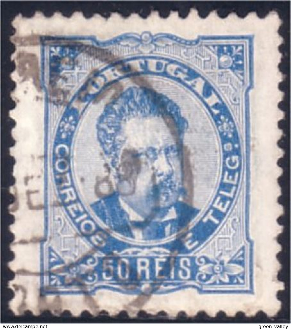 742 Portugal 50 Reis Bleu Blue (POR-9) - Usado