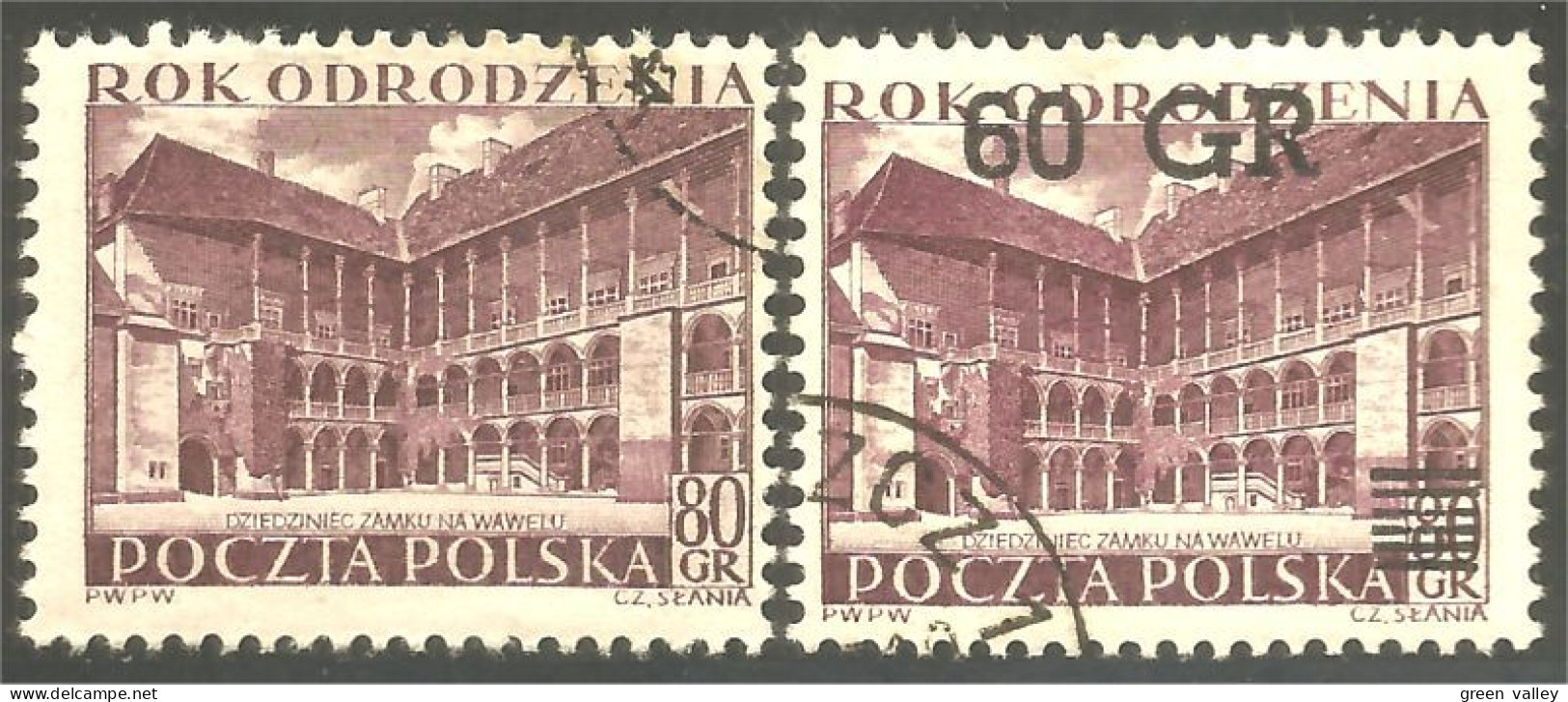 740 Pologne Courtyard Palais Justice Chateau Wawel Castle (POL-359) - Usados