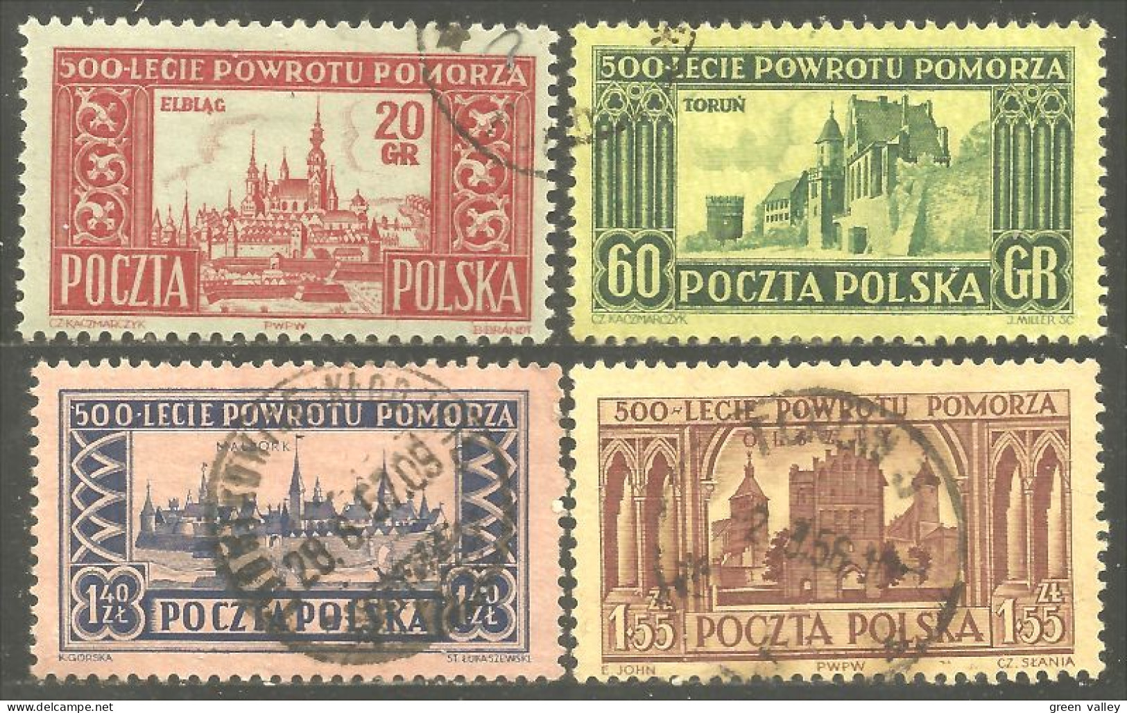 740 Pologne 500 And Retour Poméranie 500 Years Return Pomerania (POL-353) - Usados