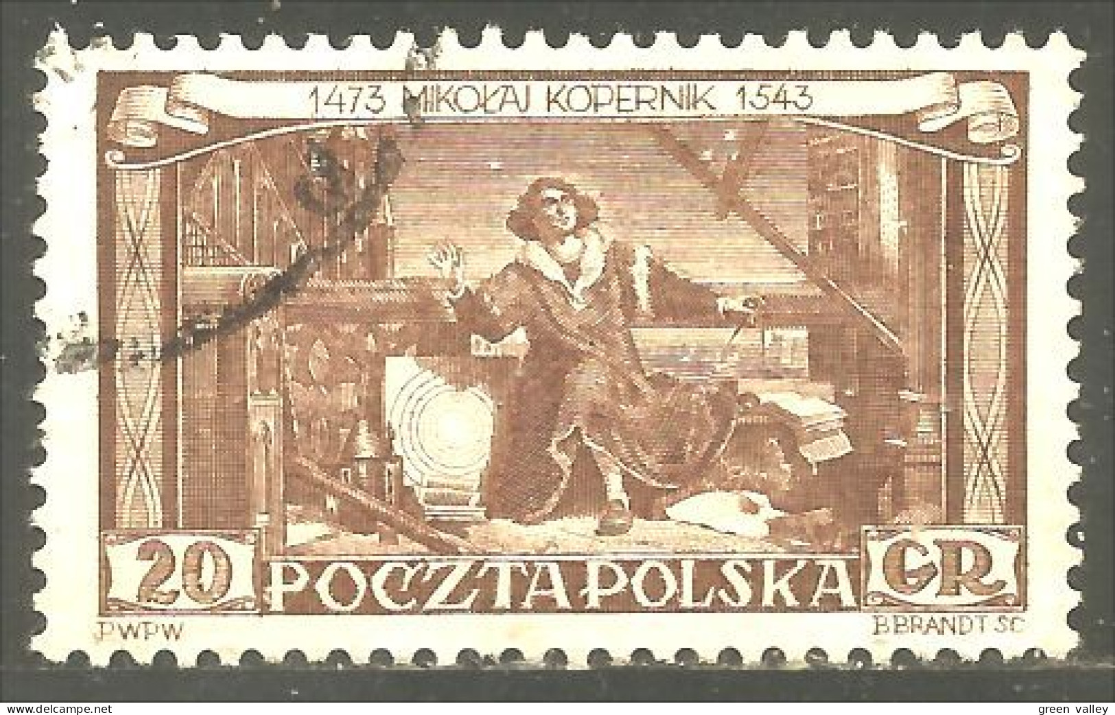 740 Pologne Nicolas Copernic Astronome Astronomie Astronomy (POL-355b) - Astronomie