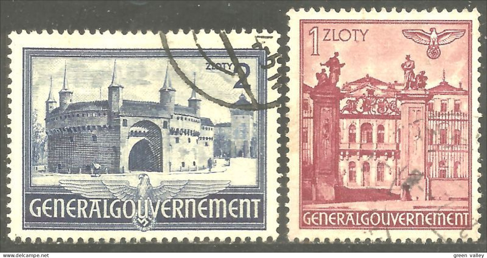 740 Pologne Rondel Porte Florian Gate Cracow Cracovie Palais Varsovie Warsaw Palace (POL-351) - General Government