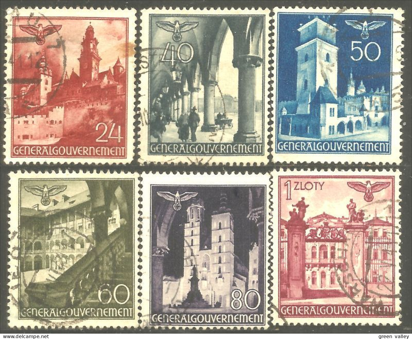 740 Pologne Monuments 1940 (POL-347a) - Gouvernement Général