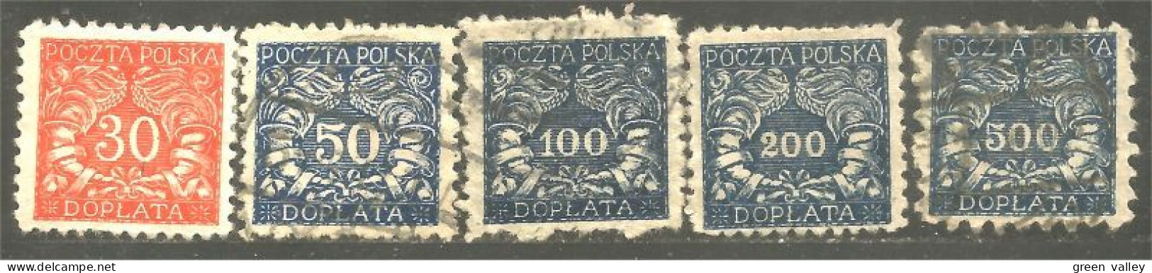 740 Pologne Taxe Postage Due 1919-1920 (POL-328) - Strafport