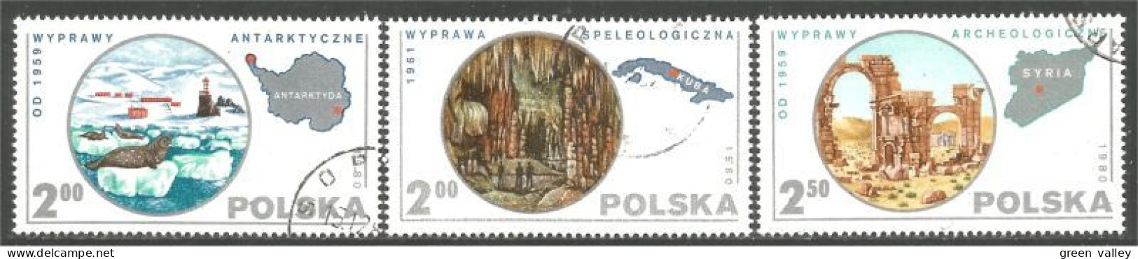 740 Pologne Antarctic Seal Phoque Maps Carte (POL-290) - Geographie