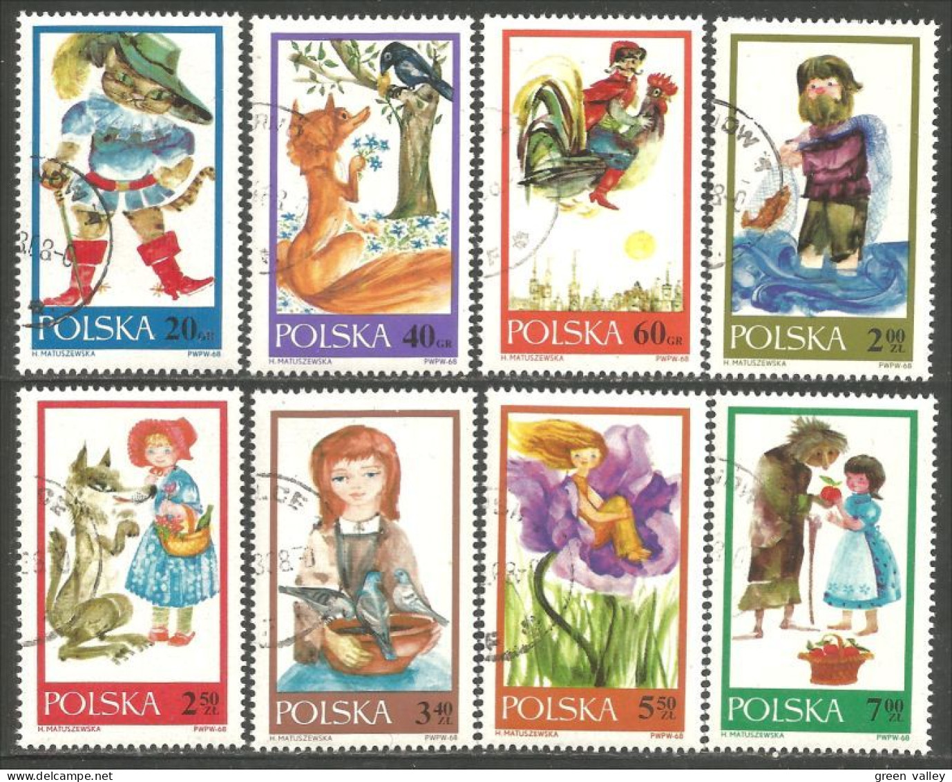 740 Pologne Chat Botté Puss Boots Cendrillon Cinderella Snow White Blanche Neige (POL-300) - Contes, Fables & Légendes