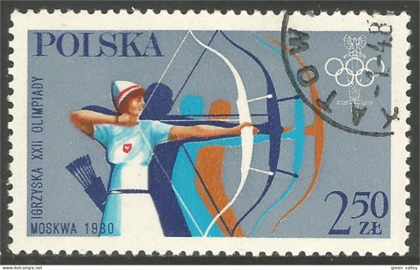 740 Pologne Tir Arc Archery Fleche Archer Arch Bow (POL-259) - Tiro Al Arco