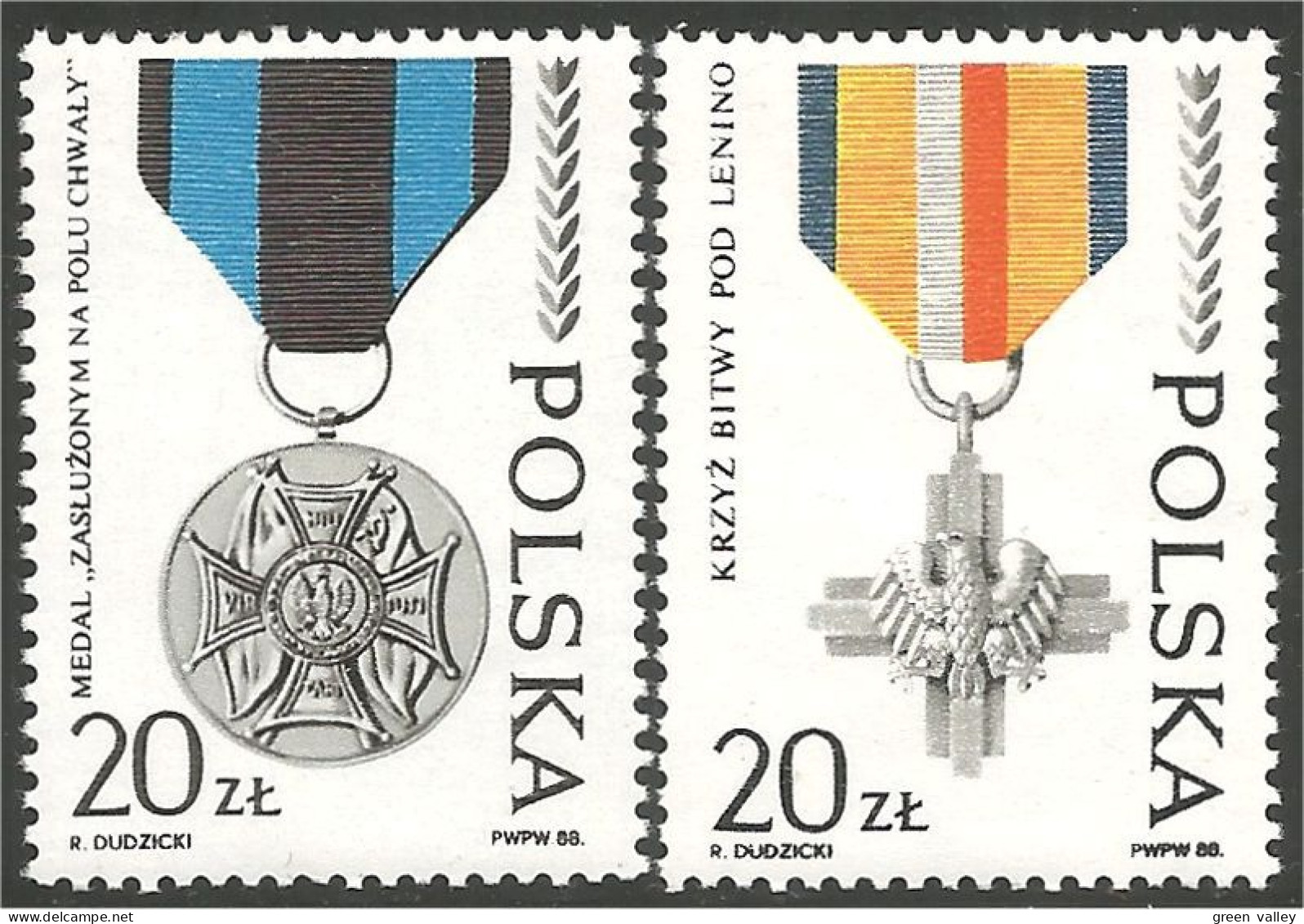 740 Pologne Medailles Guerre War Medals MNH ** Neuf SC (POL-257b) - Militares