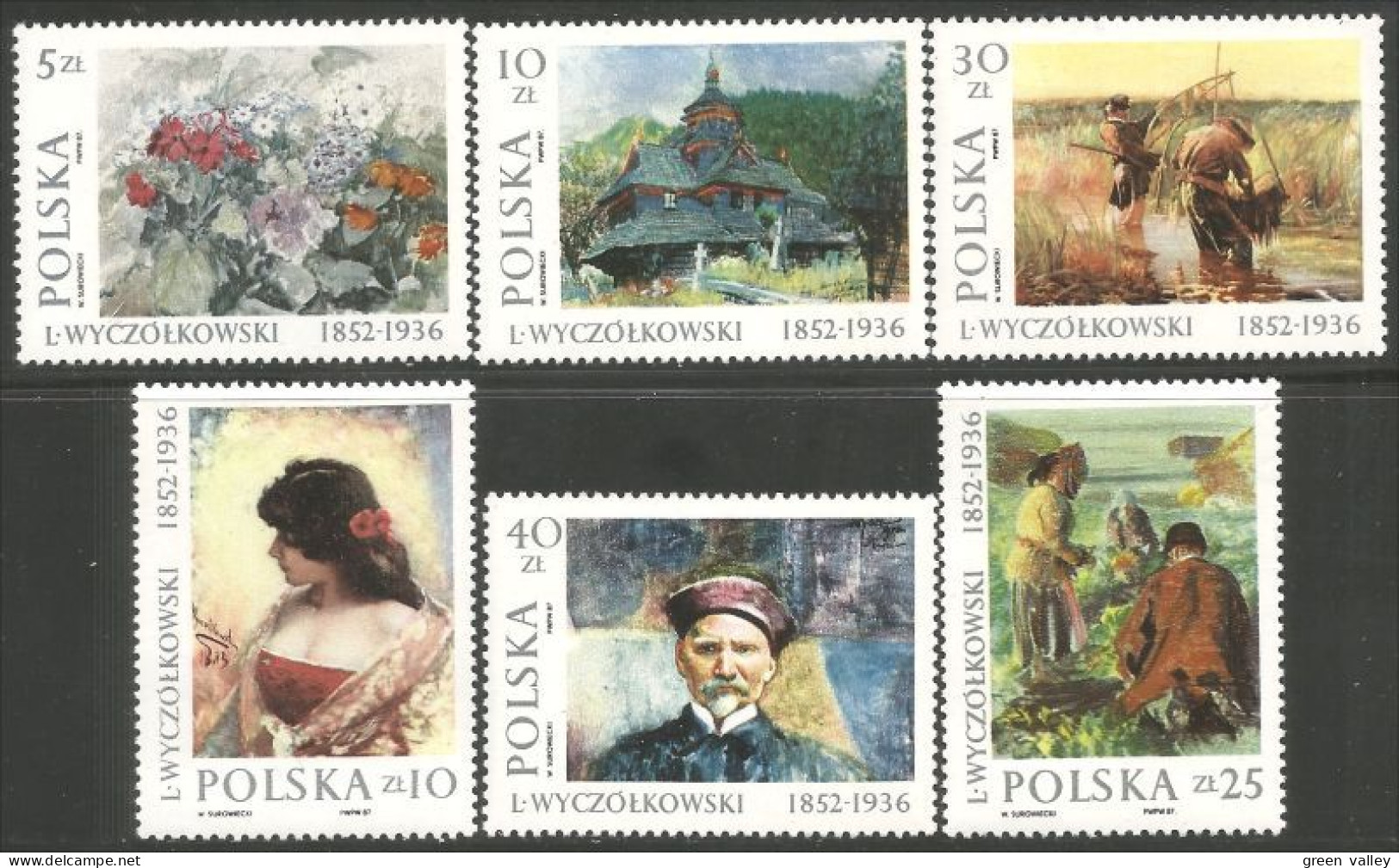 740 Pologne Tableaux Wyczolkowski Paintings MNH ** Neuf SC (POL-254a) - Ungebraucht